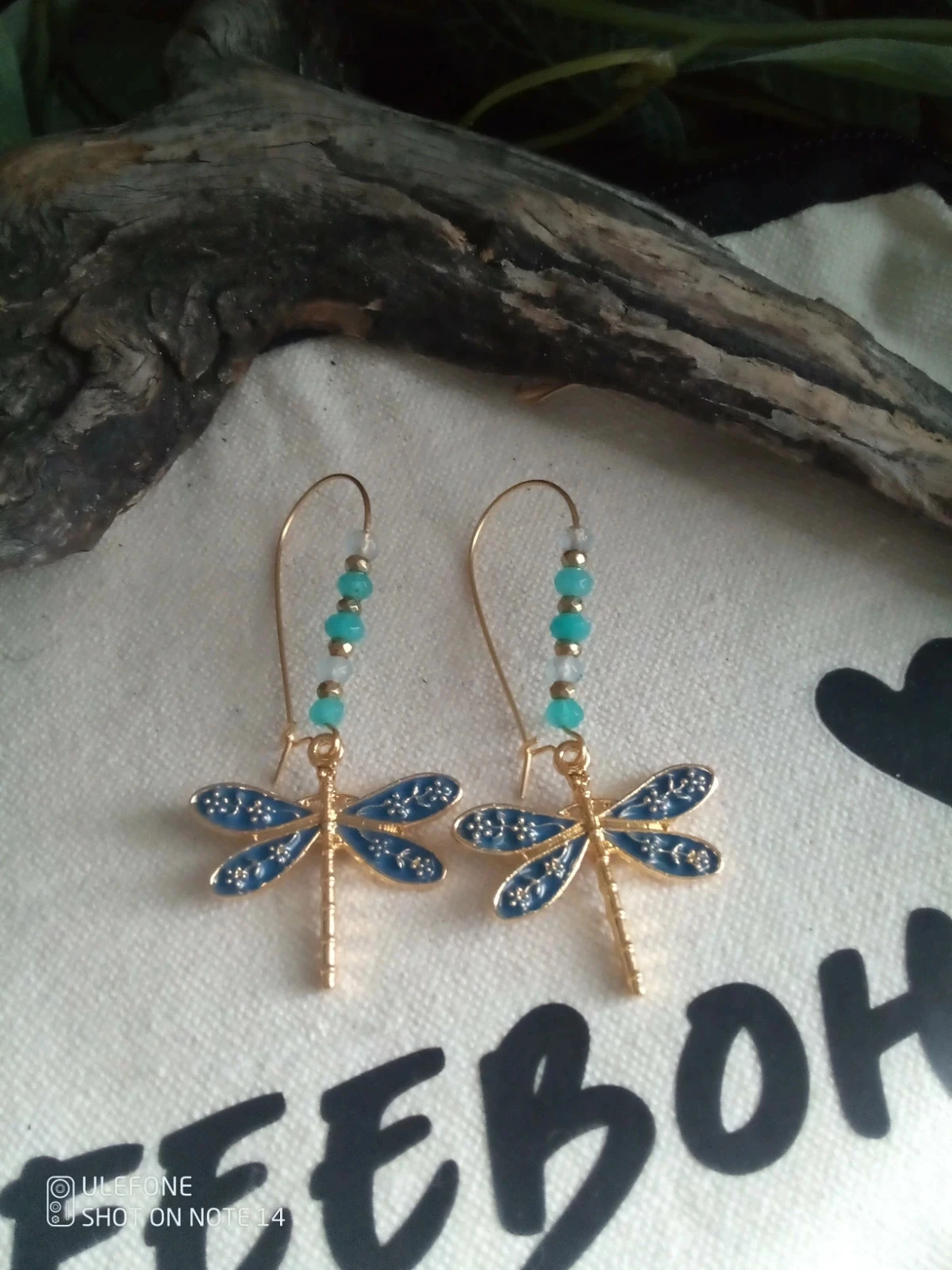 Boucles d'oreilles bohèmes libellules